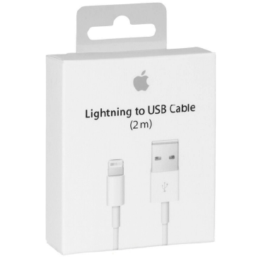 Apple MD819AM/A OEM Lightning to USB Cable (2.0 m) for iPhone