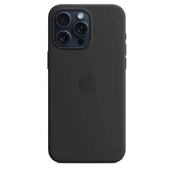 Apple MT1M3ZM/A iPhone 15 Pro Max Silicone Case with MagSafe - Black