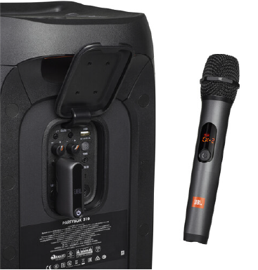 JBL WIRELESSMICAM Wireless Two Microphone System With Dual-Channel Receiver, Black